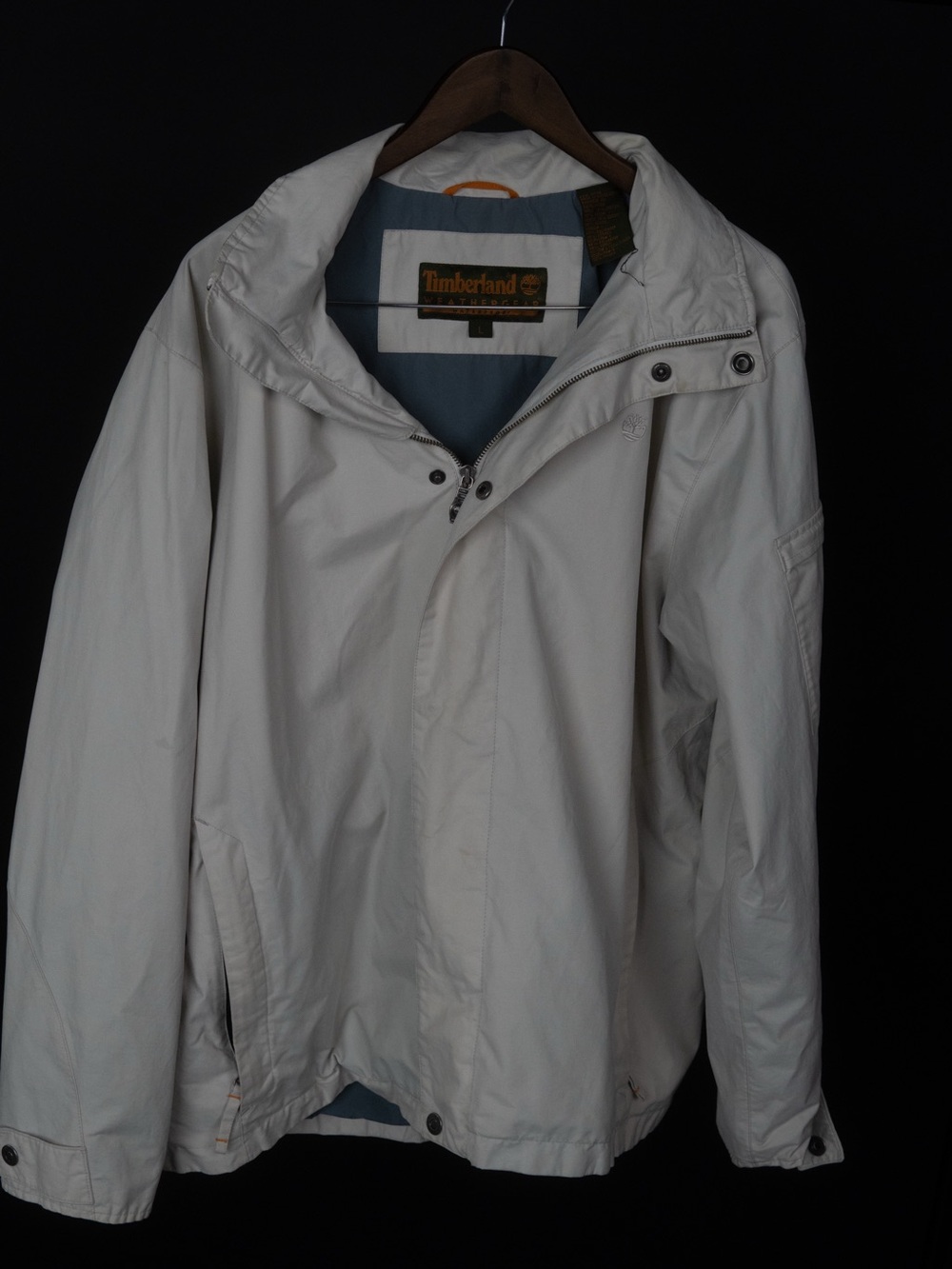 Timberland Men’s Cream Waterproof Hooded Jacket